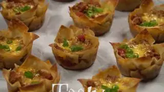 Tasty Taco Cups from PudgeFactor com