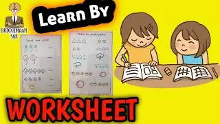 Learn By WorkSheet | Color Recognition |Pictures Recognition | Buddhimaan SAR