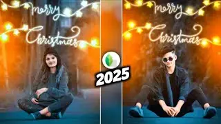 Merry Christmas photo editing  | christmas photo editing | Snapseed tutorial 2025