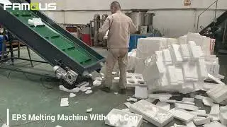 EPS Hot Melting Machine With Belt Conveyor/EPS Ingot Recycling Machine/EPS Ingot Machine/EPS Ingot