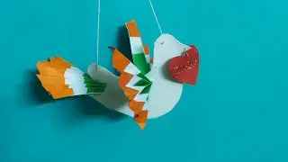 August 15 special craft /paper craft     #tricolourbirdcraft #independencedaycraft 