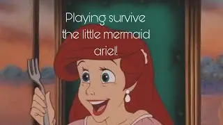 Playing survive little mermaid ariel! (It's cursed!!) 😳🤨 Playing werid games on roblox part one!