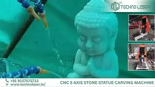 CNC 5 Axis Stone Statue Carving Machine