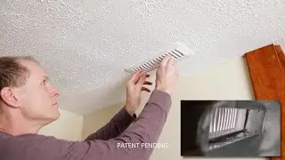 The Wright Register   A ceiling heat register without unsightly fasteners