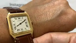 分享兩塊我的Cartier,全套全齊 Cartier Santos Dumont Pre CPCP 18KYG LM VS Santos Auto LM ,個個話好Hot 但真心不是我杯茶….