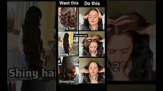 Want long, strong & shiny hair? ✨Do this simple routine daily and see the difference