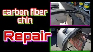 CARBON FIBER CHIN, and BUMPER REPAIR  #CARBON #FIBER  #CHIN AND #BUMPER #REPAIR