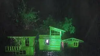 ⛈️🌙 Ultra Long Rain on Roof with Thunder | 12 Hours Deep Sleep Storm
