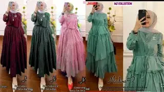 50 Model gamis mewah buat lebaran | Baju gamis terbaru 2022