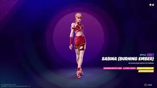 SABINA Burning Ember Skin Fortnite (Battle Royale)