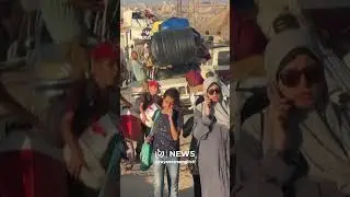 Scenes of mass displacement as 450,000 Palestinians have fled Gaza City since the end of August