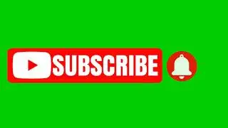 Green Screen animated subscribe button (Free to use)
