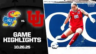 Kansas vs. Utah Highlights (10.26.25) | 2025 Big 12 Soccer