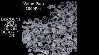 1000 PCS Plastic Disposable Tattoo Ink Cups Pigment Clear Holder Container Cap Tattoo Accessory Perm