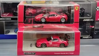 Unboxing Tarmac Acrylic cases [Ferrari 458 Italia GT3 & Pandem Mazda RX-7 FC3S] #tarmacworks