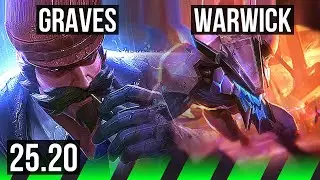 GRAVES vs WARWICK (JGL) | 19/2/8, Legendary | KR Master | 25.20