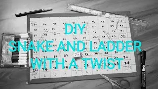 DIY Board Game || DIY Snake and Ladder with a twist || DIY Dice