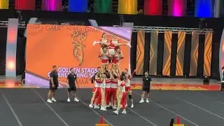 (4K) SSCR Golden Stags Pep Squad - NCAA Cheerleading Competition 2023