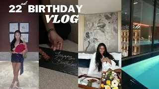 LUXURY 22ND BIRTHDAY HOTEL STAYCATION VLOG | PAN PACIFIC HOTEL LONDON + BIRTHDAY DINNER + SELF CARE