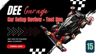 Tamiya Mini 4WD - DEE Garage - John's NEO VQS (VZ BMAX) Setup Review +Test  Run