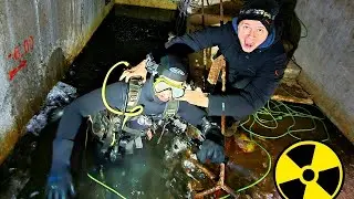 ✅Акваланг под Чернобыльским реактором 😱 Затопленный бункер под энергоблоком ☢☢☢