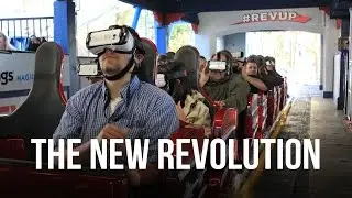 Six Flags' 'The New Revolution' VR Coaster: On Ride Video
