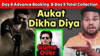 SALAAR Day 5 Total Collection | Day 6 Advance Booking 🔥 | Prabhas | Kamal Kumar