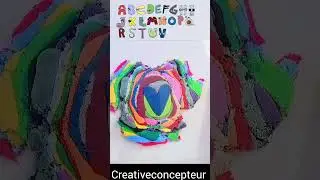 French Alphabet Lore #alphabetlore #frenchalphabet #colors #shorts #colormixing