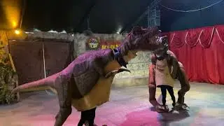 Dancing dinosaurs in Clark, Pampanga
