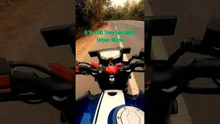 Apache RTR 160 4V BS6 RM 0 To 100 Time Test (Urban Mode)&bull;Bike Riding68#Short#YoutubeShorts#ApacheRtr