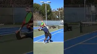 USTA 4.5 can't return an ATP serve! #tennis #shorts