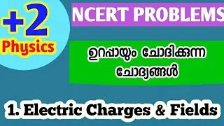 +2 Physics Focus Area | NCERT Problems | Explained in Malayalam