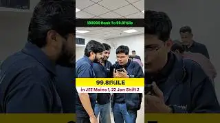 180000 Rank to 99.81%ile 😱🔥| JEE Mains Result 2026 #shorts #esaral #jeemains #jee2026 #jee