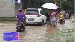 Sempat Tak Bisa Dilewati, Jalan Penghubung Antardesa Terkena Banjir Setinggi 40 Cm Lebih
