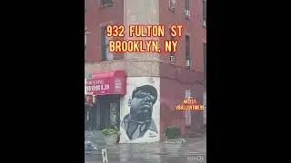 Notrious B.I.G. murals @Brooklyn  NY Fulton Street #hiphop #murals #graffiti #notoriousbig #trend