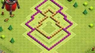 CLASH OF CLANS|| BEST TOWN HALL 6 DEFENCE|| TROPHY-HUNTING BASE