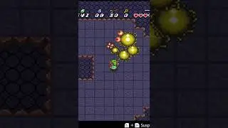 Fighting Moldorm! 🏰 Tower of Hera Dungeon Boss in A Link to the Past #zelda #fighting #gaming
