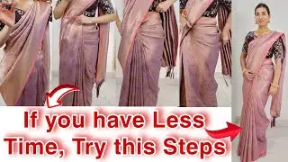 Basic Silk Saree Draping for Beginners | Easy Step-by-Step Guide