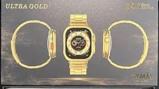Relogio Smart watch S8 Ultra Imita&ccedil;&atilde;o de ouro 24K 2 Pulseiras Chamada Baixa Foto Gps Nfc-ULTRA GOLD