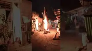 Malam takbiran Bakar petasan kembang api ROMAN CANDLE 1,9 inchi meriah bangeeet (lebaran 1446H)
