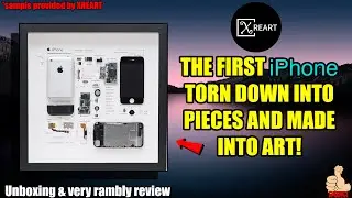 Taking a look at an iPhone 2G...except it's torn down into pieces and placed into a frame as art!
