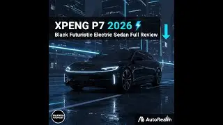 XPeng P7 2026 &ndash; Black Futuristic Electric Sedan Full Review | #blackwhite   #autorealm #luxury