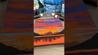 Capture the twilight on canvas with Gotideal paints #acrylicpainting#art #gotideal