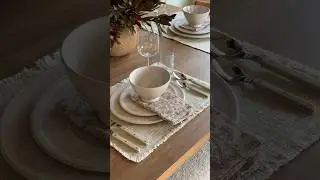Place Setting Tutorial #placesetting #placemat #tablesetting
