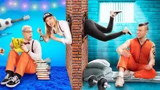 Construimos una Litera en Prisi&oacute;n/ Deportista vs Nerd Construyen una Habitaci&oacute;n Secreta