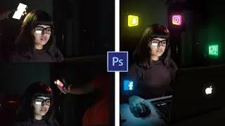 How to edit like calop / famous instagramer / glowing effect objects/ photoshop /