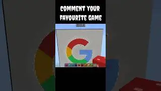 Google Logo Build In Minecraft 🎉💥🎁🎊 #shorts #google #build #logo #gaming #minecraft #viralshorts
