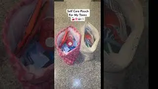 Self Care Pouch for my teens backpacks #asmr #selfcare #restock #packwithme #satisfying #aesthetic