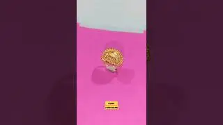 #fancy ladies ring/18 carat gold/2 gram/shining & designing.../part.
