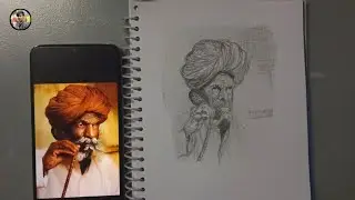 Rapid sketch an oldman|| How to draw an oldman|| Shabbir Hasan Arts || Part -02